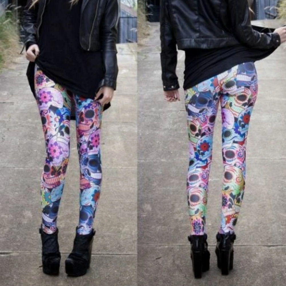 Blackmilk Day Of The Dead Sugar Skull leggings